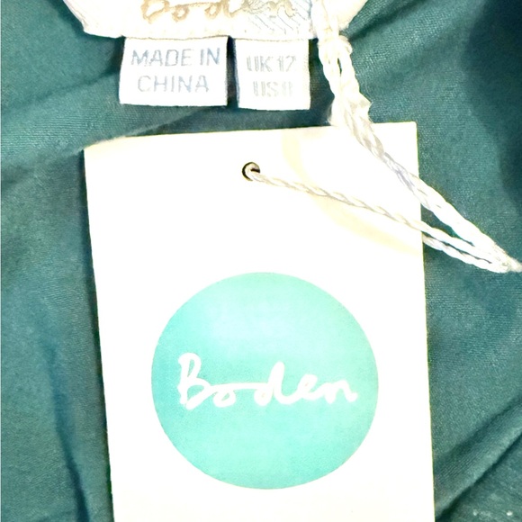 Boden Emerald and Pink Patterned Blouse - Picture 9 of 9